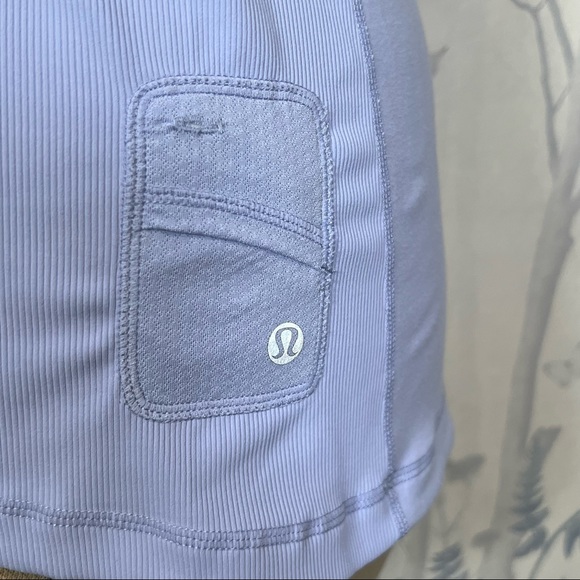 Lululemon Run Switch Back 1/2 Zip Long Sleeve Lavender Dusk Heathered 8 #W3278S - Picture 7 of 15